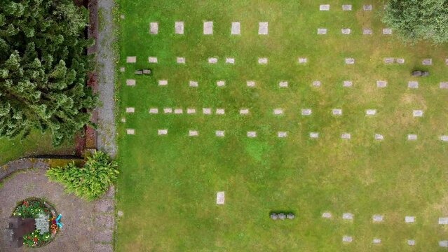 Aerial: CWGC in Narvik. Narvik new cementery