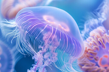 digital jelly fish in the water