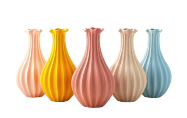 Polymer Blossom Holders isolated on transparent Background