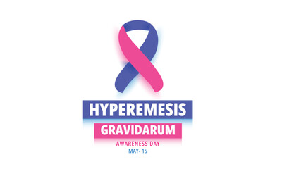 Hyperemesis Gravidarum awareness day. background, banner, card, poster, template. Vector illustration.