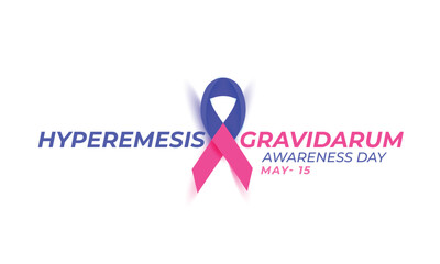 Hyperemesis Gravidarum awareness day. background, banner, card, poster, template. Vector illustration.