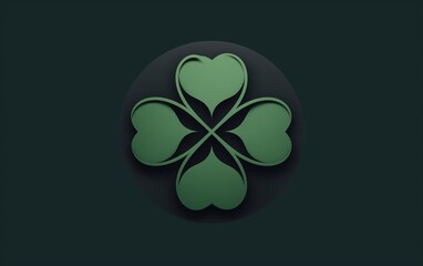 St. Patrick's Day, minimalism logo 