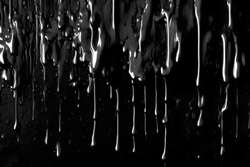 oil or black paint dripping