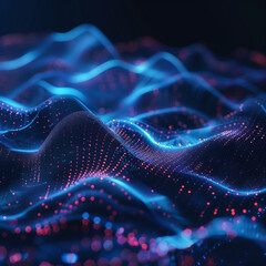 Glowing lines form a colorful fractal backdrop, hinting at the energy of fantastical realms