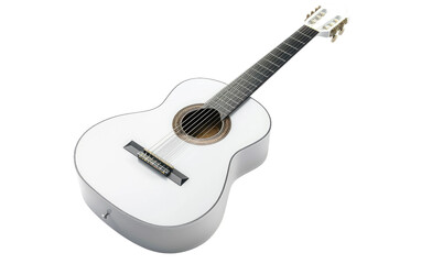 Snowy Guitar isolated on transparent Background