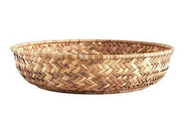 Bamboo Basket isolated on transparent Background