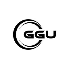 GGU Logo Design, Inspiration for a Unique Identity. Modern Elegance and Creative Design. Watermark Your Success with the Striking this Logo.