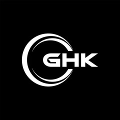 GHK Logo Design, Inspiration for a Unique Identity. Modern Elegance and Creative Design. Watermark Your Success with the Striking this Logo.