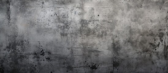 Close up of a grey concrete wall texture featuring a striking pattern with symmetrical lines. The monochrome photography highlights the contrast between light and darkness