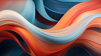 Soft Flowing Lines of Hyperfeminine Abstraction Background Ai Generative