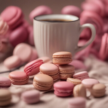 Macarons and coffee -Generative AI
