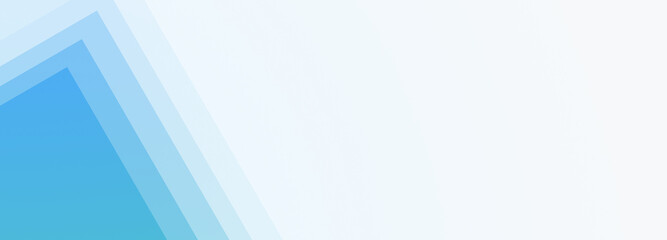 Abstract geometrical white digital web horizontal banner design template blank with place for text . Square cyan blue transparent stripes lines shapes