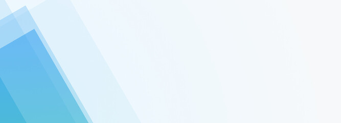 Abstract geometrical white digital web horizontal banner design template blank with place for text . Square cyan blue transparent stripes lines shapes