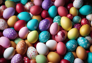 Fototapeta na wymiar easter colorful close your design eggs Food Isolated Spring Chocolate Blue Orange Color Celebration Red Candy Holiday Pink Event Egg Yellow Dessert Gourmet