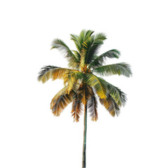 Palm tree on isolated background