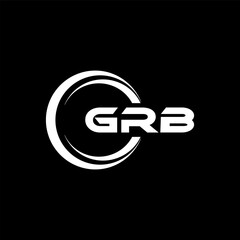 GRB Logo Design, Inspiration for a Unique Identity. Modern Elegance and Creative Design. Watermark Your Success with the Striking this Logo. - obrazy, fototapety, plakaty