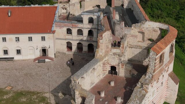 Beautiful Castle Janowiec Aerial View Poland