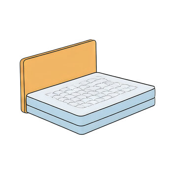 recommend clip art: Mattress Hand Drawn Cartoon Style Illustration