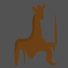 animal, cartoon, vector, giraffe, illustration, deer, mammal, nature, silhouette, wild, wildlife, camel, animals, farm, drawing, dog, fun, art, safari, horse, donkey, zoo, design, goat, funny