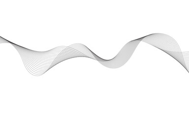 Abstract modern vector background. Curved vector illustration. Wavy lines for your design.