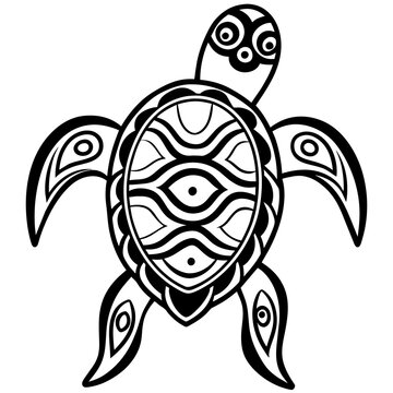 Maori  style  Turtle tattoo