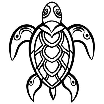 Maori  style  Turtle tattoo