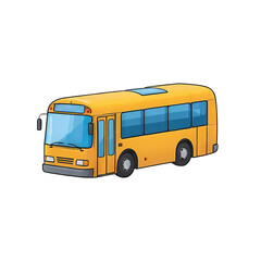 Obraz na płótnie Canvas Metro Bus Hand Drawn Cartoon Style Illustration