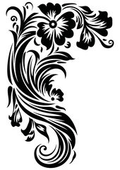 Art Nouveau Corners and Frames Graphic Accents, vector illustration, vintage elements	
