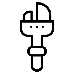 plumber line icon