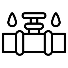 plumber line icon