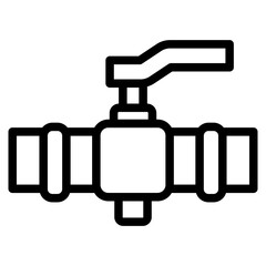 plumber line icon