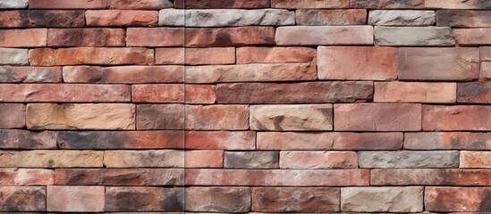 A detailed shot showcasing the intricate brickwork of a solid stone wall, highlighting the rectangular shape and earthy tones of each individual brick