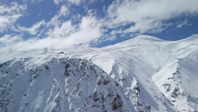 toma a&eacute;rea Cordillera de los andes nevada chile