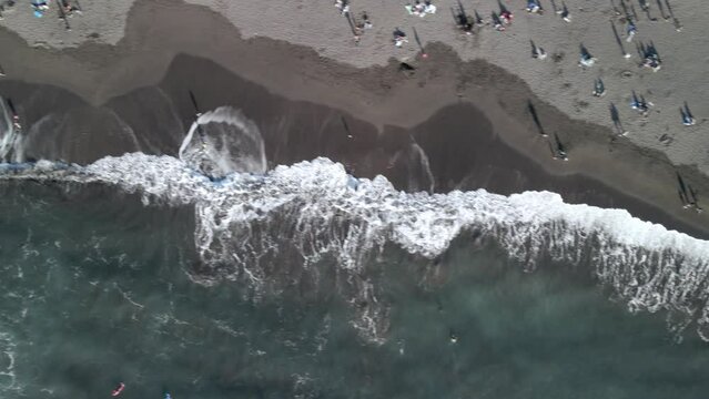 Playa de punta de lobos chile, vista a&eacute;rea.