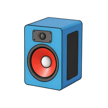 recommend clip art: Sound Speaker Hand Drawn Cartoon Style Illustration