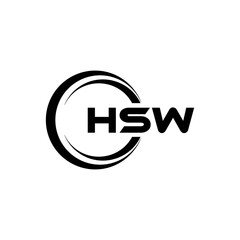 HSW Letter Logo Design, Inspiration for a Unique Identity. Modern Elegance and Creative Design. Watermark Your Success with the Striking this Logo.