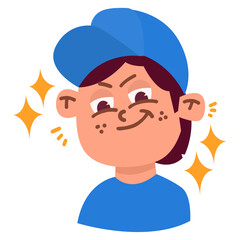 Cute Avatar Girl  Illustration