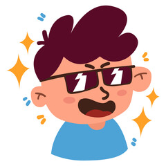 Cute Avatar Boy  Illustration