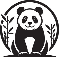 Panda silhouette png , Panda Silhouette Images , panda silhouette vector, panda silhouette tattoo