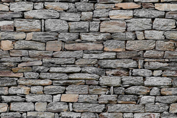 The wall is made of natural stone. Can be used as a background. Seamless texture