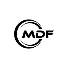 MDF Logo Design, Inspiration for a Unique Identity. Modern Elegance and Creative Design. Watermark Your Success with the Striking this Logo.