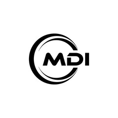 MDI Logo Design, Inspiration for a Unique Identity. Modern Elegance and Creative Design. Watermark Your Success with the Striking this Logo.