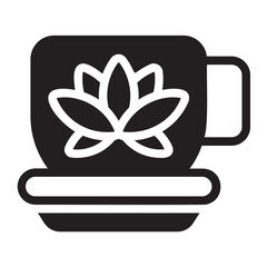 coffee glyph icon