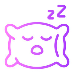 sleeping gradient icon