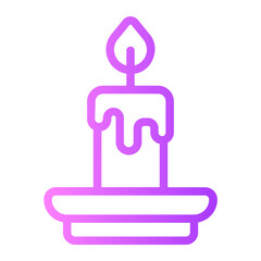 candle gradient icon