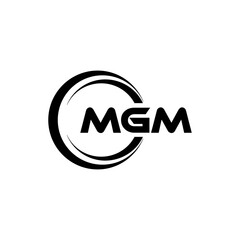 MGM Logo Design, Inspiration for a Unique Identity. Modern Elegance and Creative Design. Watermark Your Success with the Striking this Logo.