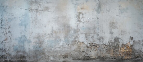 A detailed closeup of a concrete wall with various stains, showcasing a mix of textures and patterns. Combining history, art, and visual arts in a unique composite material - obrazy, fototapety, plakaty