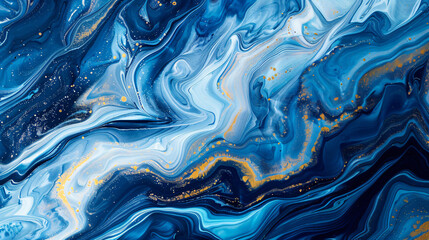 Abstract marbled oil acrylic paint ink painted waves
