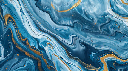 Abstract marbled oil acrylic paint ink painted waves