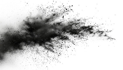 Dynamic Black Dust Cloud Burst
 - obrazy, fototapety, plakaty